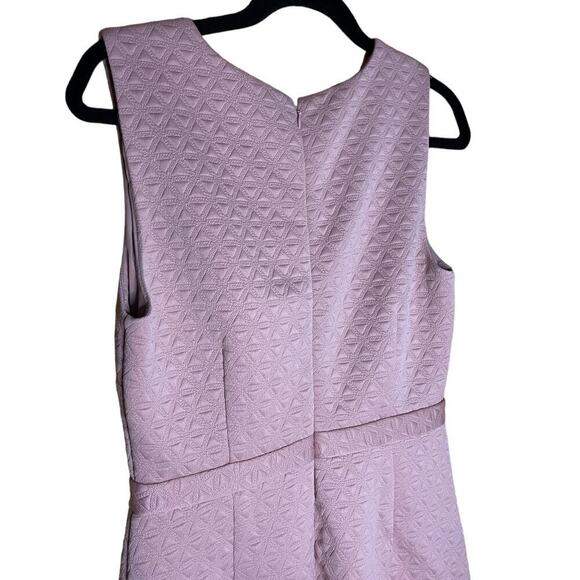 J. Crew Women's  Party Dress Geometric Triangle Design Dusty Pink Size 8 Tall - Picture 9 of 11